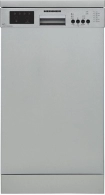 Masina de spalat vase Heinner HDWFS6062DSE++, 12 seturi, 6 programe, 59.8 cm, E, Gri
