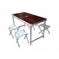 Набор мебели стол + 4 стула GS Masa plianta cu 4 scaune Metal Plastic 10485-1 GS