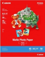 Paper Canon MP-101- Matte Photo Paper A4 (30 sheets), (210x297mm), 170 g/m2, 50 pages.