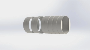 Пластиковое кольцо для удлинения трубы рекуператора Ventoxx (Белый)
