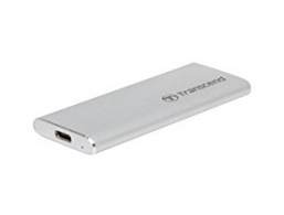 M.2 SSD External case Transcend TS-CM42S, Type 2242, USB3.1 (5Gb/s) interface, Silver, 81.41mm x 33.6mm x 7.5mm