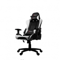 Gaming/Office Chair AROZZI Verona V2, Black/White, PU Leather, max weight up to 100-105kg / height 160-180cm, Recline 165°, 1D Armrests, Head and Lumber cushions, Metal Frame, Nylon wheelbase, Gas Lift 4class, Small nylon casters, W-25.5kg