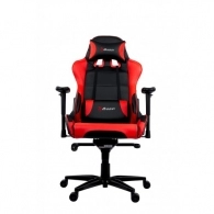 Gaming/Office Chair AROZZI Verona XL+, Black/Red, PU Leather, max weight up to 150-160kg / height 170-200cm, Recline 165°, 1D Armrests, Head and Lumber cushions, Metal Frame, Aluminium wheelbase, Gas Lift 4class, Small nylon casters, W-30kg