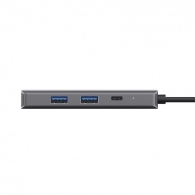Trust Dalyx 6-in-1 USB-C Multiport Adapter, USB v.3.1 gen 1, HDMI V 2.0 (3840*2160@60Hz , 1080P@120HZ) Giga Lan (1Gbps), Ethernet port, 2 x USB-C, 2 x USB-A, SD, Charging technology USB PD2.0, Cable length main cable 20 cm, 56g