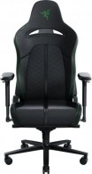 Razer Gaming Chair Enki Black/Green Class 4 gas lift, EPU Synthetic Leather, 5-star metal powder coated, Tilting seat with locking possibility, Recommended Size: (166.5 – 204cm), < 136kg, Black/Green