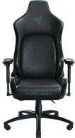 Razer Gaming Chair Iskur Black/Green X XL, Class 4 gas lift, PVC Leather, 5-star metal powder coated, Tilting seat with locking possibility, Recommended Size: (180 – 208cm), < 180kg, Black /Green
