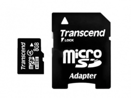 Карта памяти MicroSD Transcend TS8GUSDHC4