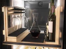 Vitrina de vinuri incorporabil Miele KWT 2611 Vi L, 104 sticle, 212.7 cm, A+, Negru