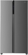 Холодильник Side-by-Side Heinner HSBSH442NFXE, 442 л, 177 см, E, Нержавеющая сталь