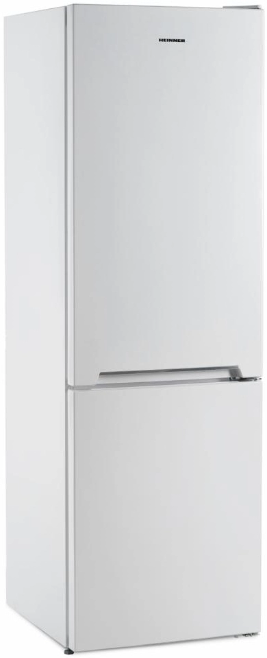 Холодильник с нижней морозильной камерой Heinner HCV336E++, 340 л, 186 см, E, Белый