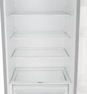 Холодильник с нижней морозильной камерой Heinner HCV336XE++, 340 л, 186 см, E, Серебристый