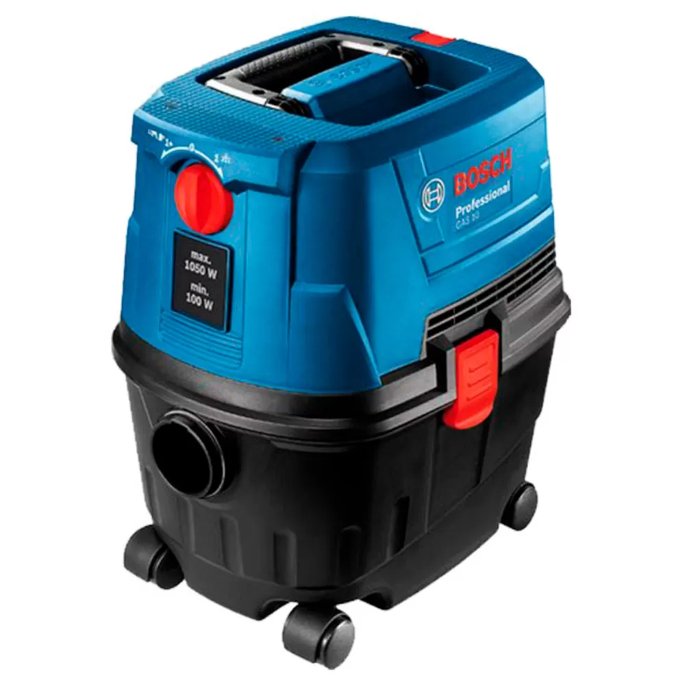 Пылесос строительный Bosch GAS 15 L (06019E5000), 1100 Вт, синий/голубой