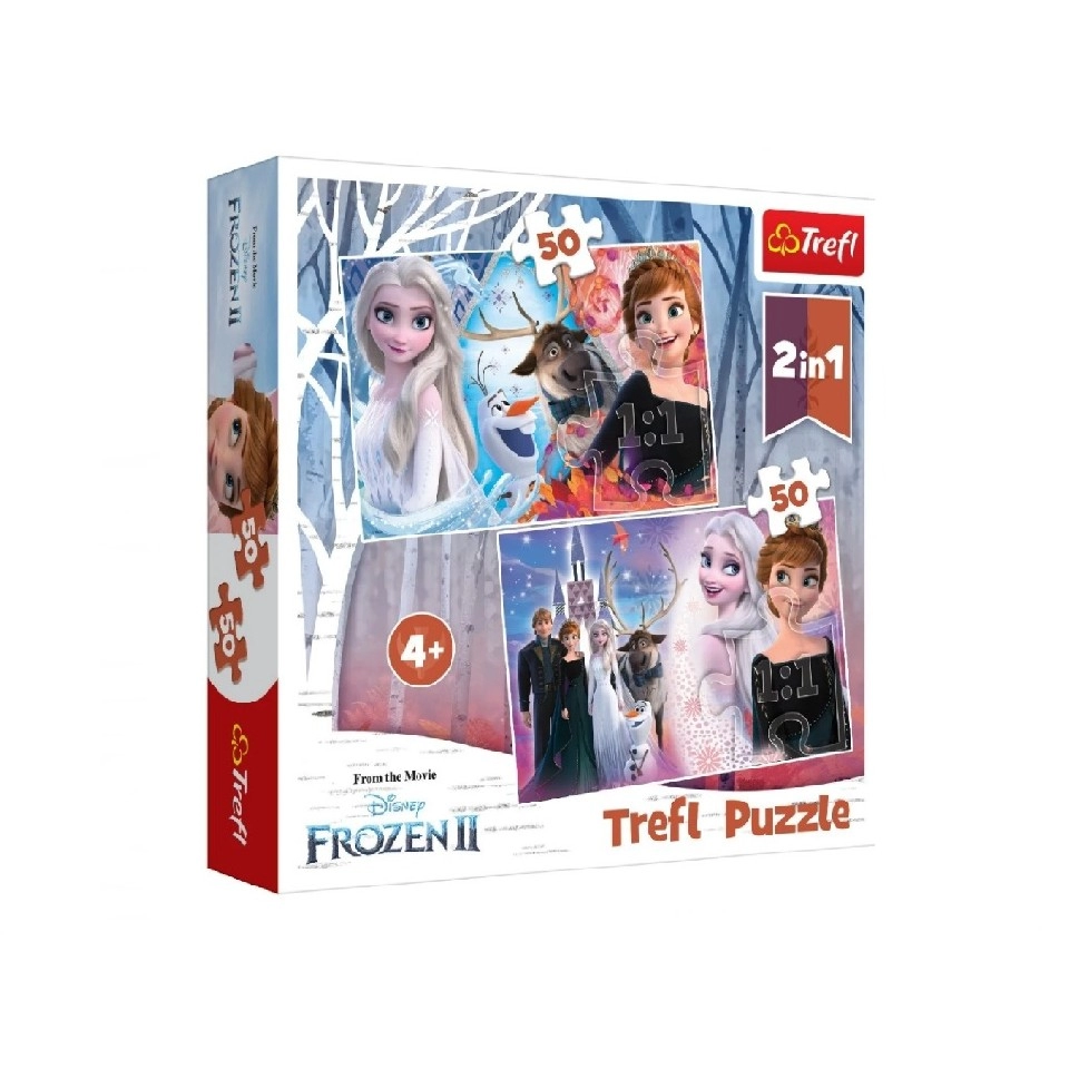 Trefl 90904 Puzzles 50+50 Frozen 2