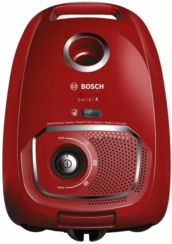 Пылесос с мешком Bosch BGLS4X201, 600 Вт, 77 дБ, Красный