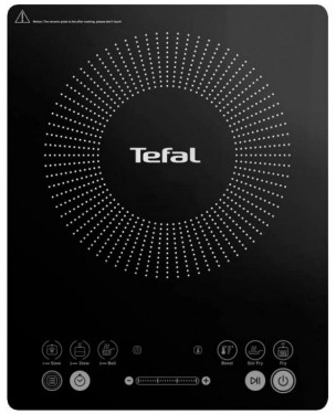 Плита настольная индукционная Tefal IH210801, 1 конфорок, 2100 Вт, Черный