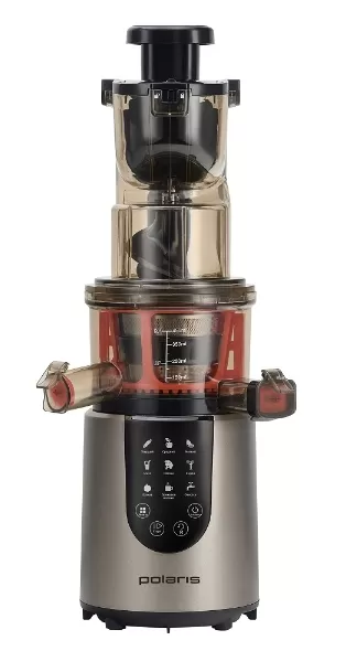 Storcator cu cilindru rotativ Polaris PSJ0601, 1 l, 600 W, 9 trepte viteza, Gri