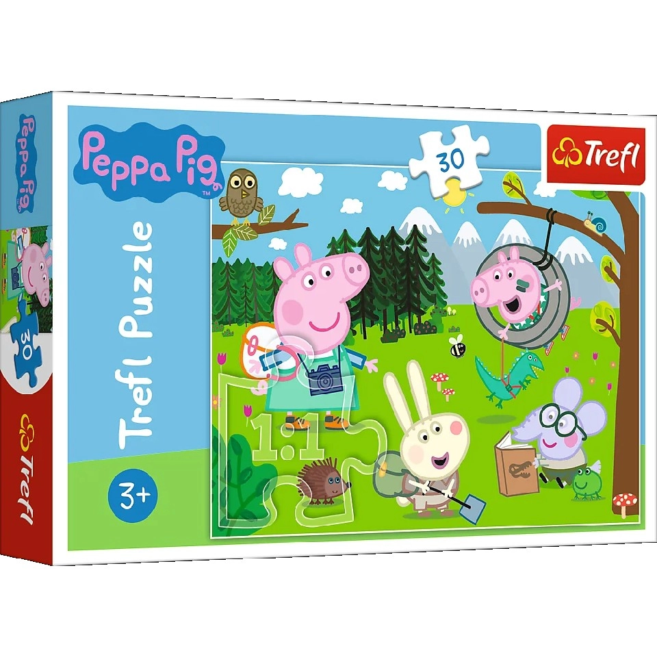 Trefl 18245 Puzzle 30 Forest Expedition Peppa Pig