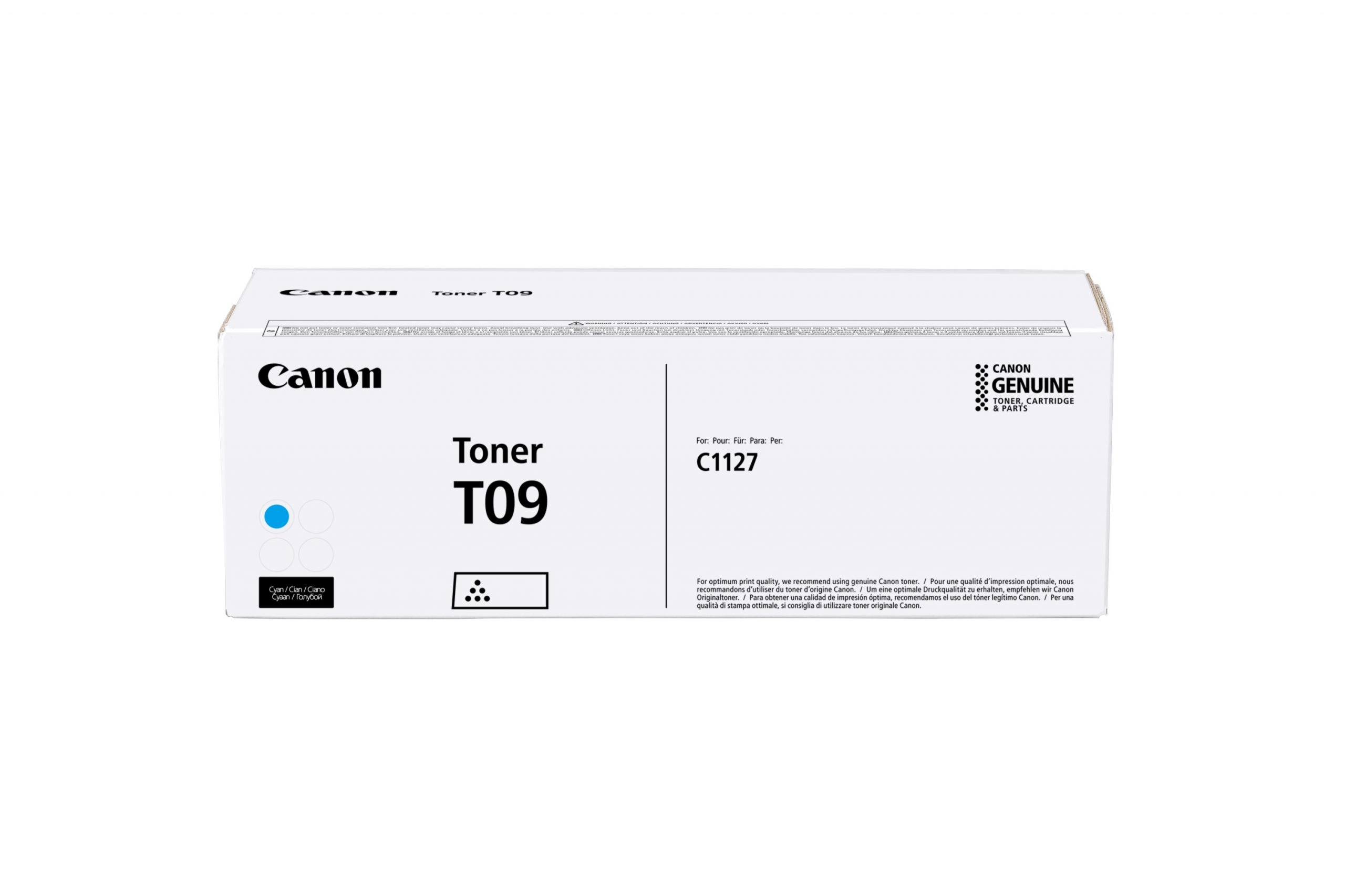 Toner Canon T09 Cyan EMEA, (5900 pages 5%) for  Canon i-SENSYS X C1127iF; Canon i-SENSYS X C1127i; Canon i-SENSYS X C1127P
