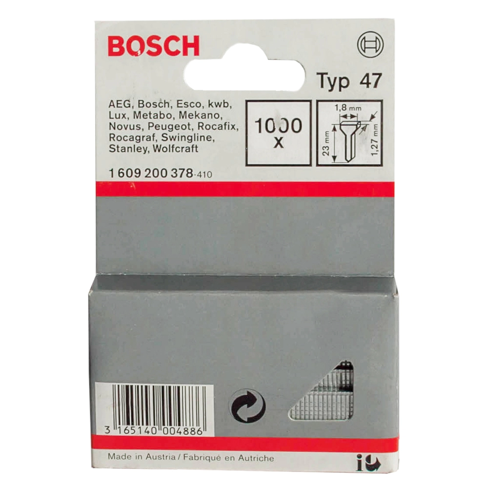 Гвоздь для степлера Bosch 1609200378