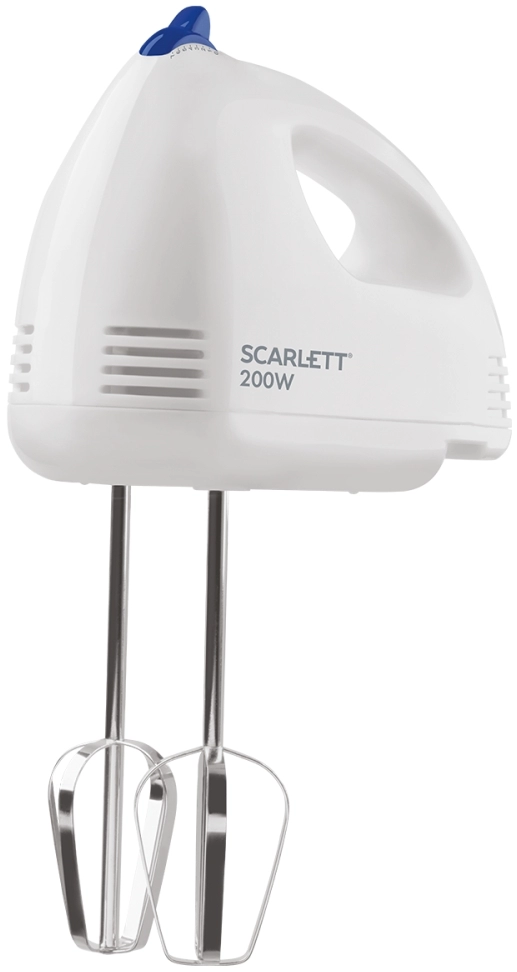 Миксер Scarlett SCHM40B03, 500 Вт, 7 скоростей, Белый