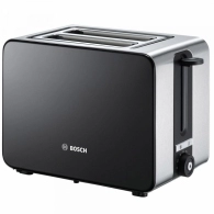 Тостер Bosch TAT7203, 2 тоста, 1050 Вт, Черный