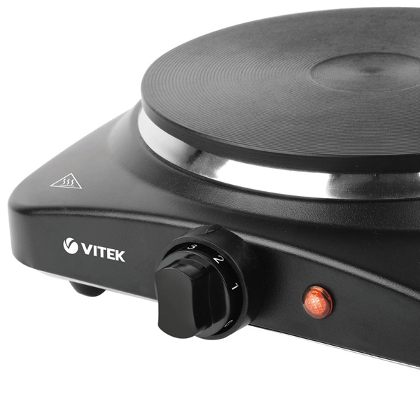 Плита настольная электрическая Vitek VT-3703, 1 конфорок, 1500 Вт, Черный