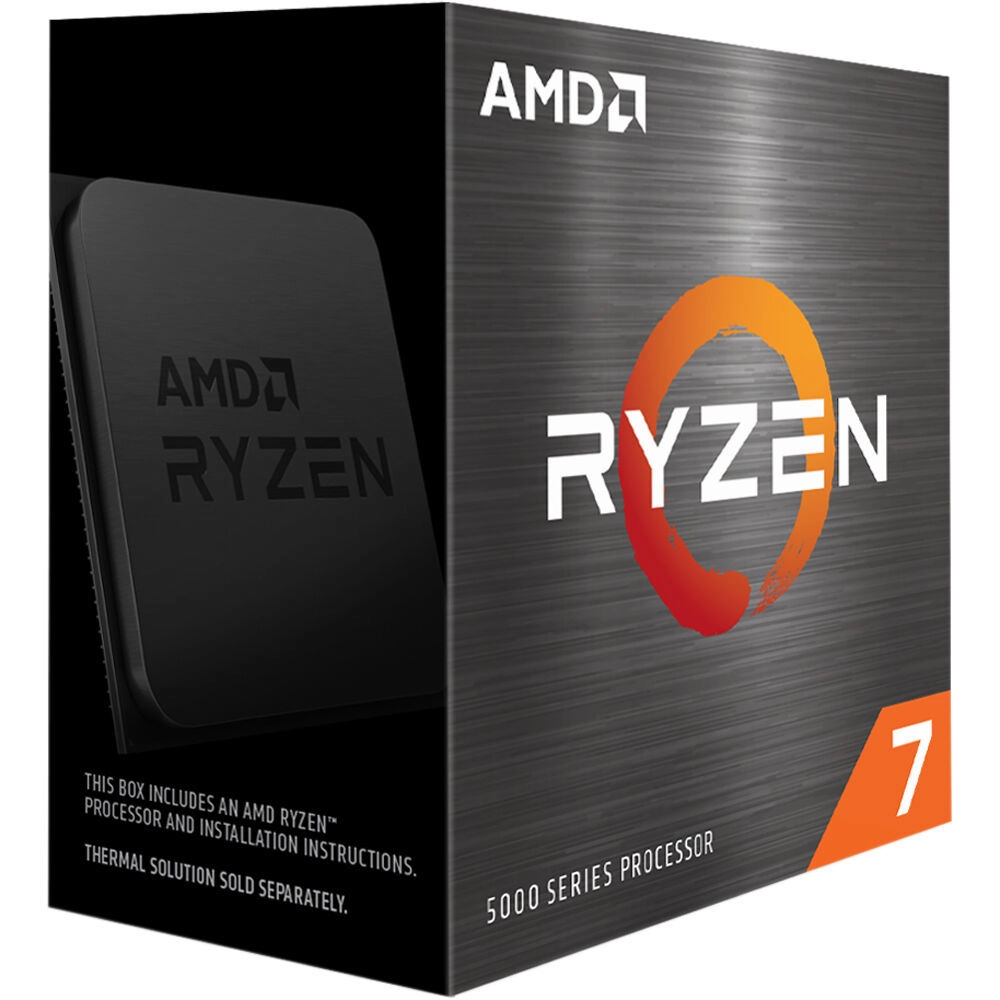 AMD Ryzen™ 7 5800X, Socket AM4, 3.8-4.7GHz (8C/16T), 4MB L2 + 32MB L3 Cache, No Integrated GPU, 7nm 105W, Unlocked, Retail (without cooler)