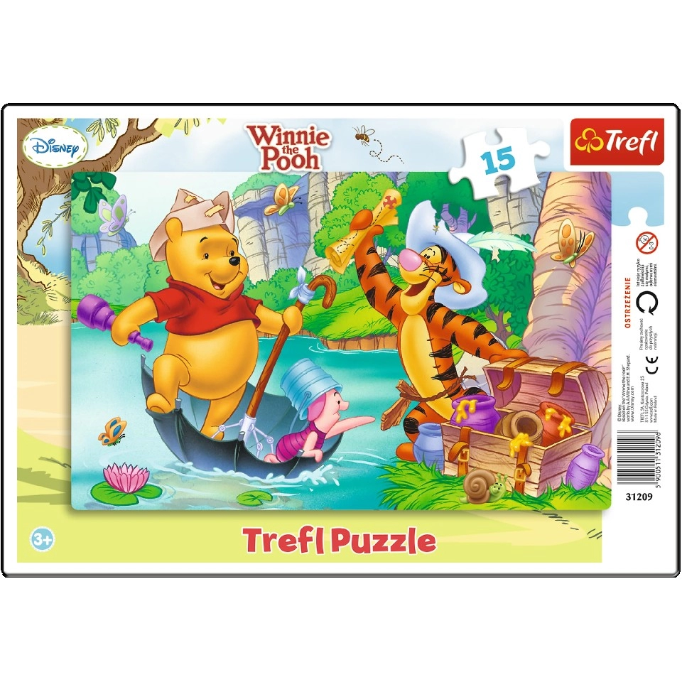 Trefl 31209 Puzzle 15 Frame Winnie The Pooh