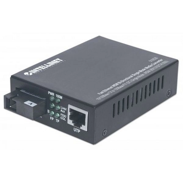 Gigabit Ethernet Media Converter WDM (1x10/100/1000 Base-TX , 1x1000Base- FX), 10km, 1310/1550 nm, DC 48V