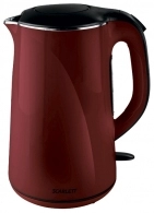 Чайник электрический Scarlett SCEK21S05, 1.5 л, 2200 Вт, Бордовый
