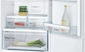 Холодильник с нижней морозильной камерой Bosch KGN49XW306, 435 л, 203 см, A++, Белый