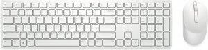 Беспроводная клавиатура и мышка Dell Pro KM5221W, White