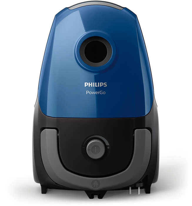 Aspirator cu sac Philips FC8245/09, 3.0 l  si mai mult, 750 W, 77 dB, Negru/albastru