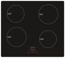 Встраиваемая индукционная панель Eurolux HBINI6T10B, 4 конфорок, Черный