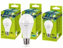 Bec LED Ergolux LED-A65-20W-E27-6K