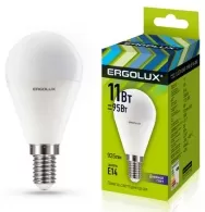 Светодиодная лампа Ergolux LED-G45-11W-E14-6K
