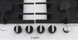 Встраиваемая  газовая панель Bosch PPP6A2M90R, 4 конфорок, Белый