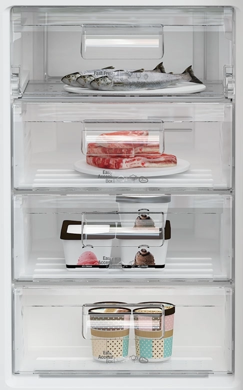 Холодильник с нижней морозильной камерой Arctic AK60350M30W, 331 л, 200.9 см, F (A+), Белый