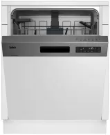 Посудомоечная машина встраиваемая Beko DSN26420X, 14 комплектов, 6программы, 59.8 см, E, Серебристый