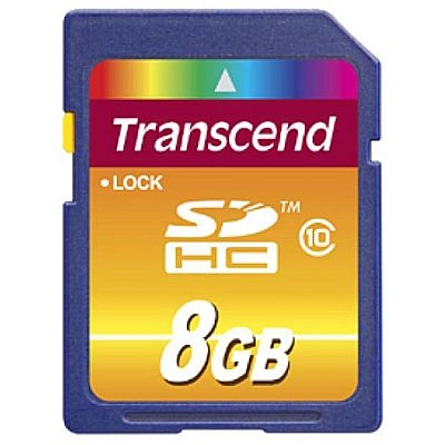 Карта памяти SDHC Transcend 8GB class 10 (TS8GSDHC10)
