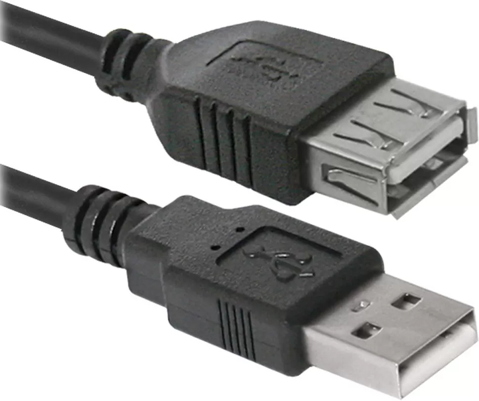 Cablu USB-A - USB-A Defender USB02-10 USB2.0 AM-AF