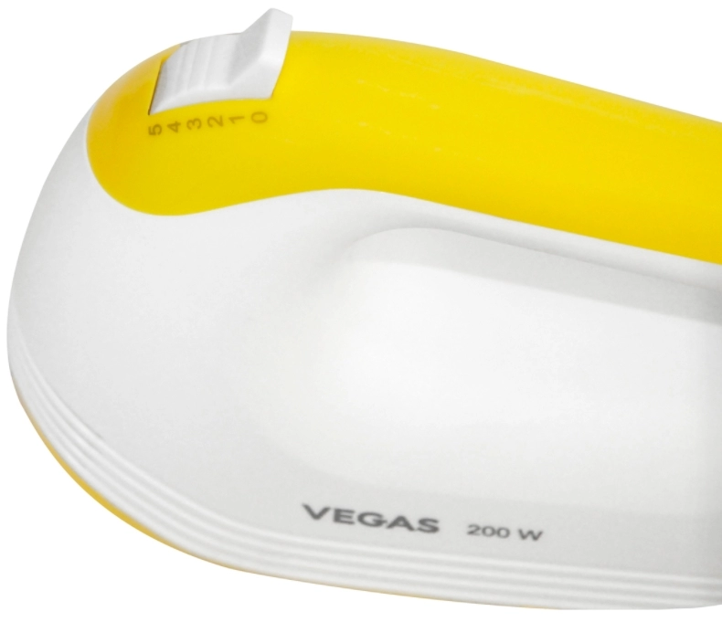 Миксер Vegas VMI0010, 200 Вт, 5 скоростей, Белый