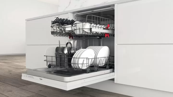 Посудомоечная машина встраиваемая Whirlpool WI3010, 13 комплектов, 5программы, 59.8 см, A+, Белый