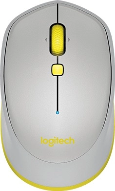 Logitech Bluetooth Mouse M535 Grey, Optical Mouse for Notebooks, Compatible with Windows/Mac OS/Chrome OS/Android, Grey/Yellow, Retail