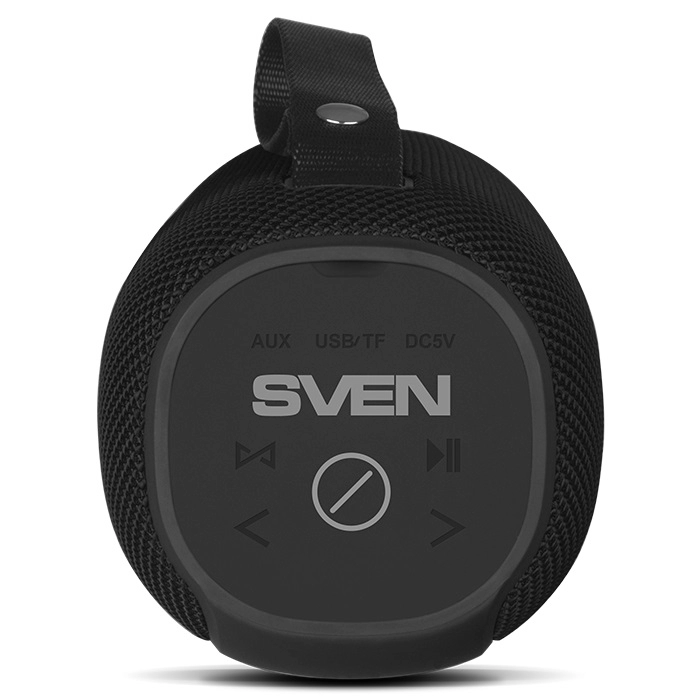 SVEN PS-290, black (20W, Waterproof (IPx6), TWS, Bluetooth, FM, USB, microSD, 3000mA*h)