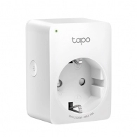 Socket  TP-LINK Tapo P100 (1Pack), 220–240V, 2300Wt, 10A, Smart Mini Plug, Wifi, Remote Access, Scheduling, Away Mode, Voice Control (The Google Assistant, Amazon Alexa)