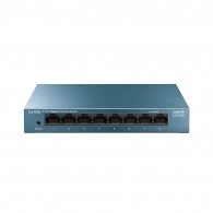 TP-LINK LS108G 8-port Gigabit Switch, 8 10/100/1000M RJ45 ports, steel case, LiteWave, Green Technology