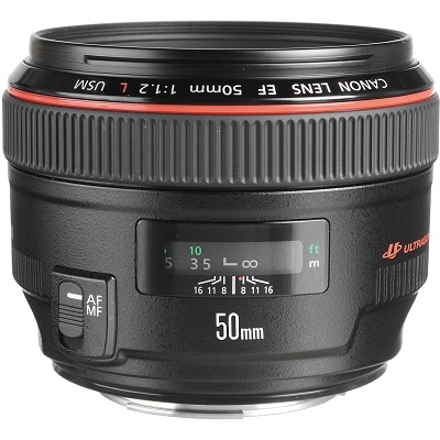 Prime Lens Canon EF 50 mm f/1.2L USM (1257B005)
