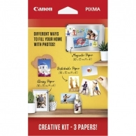 Paper Canon Creative Kit 2 - Pixma Creative Kit (Magnetic Photo Paper MG-101 4x6 (5 sheets) + Restickable Photo Paper RP-101 4x6 (5 sheets) + Glossy II Photo paper 10x15 (50 sheets))