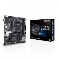 ASUS PRIME A520M-K, Socket AM4, AMD A520, Dual 2xDDR4-4600, APU AMD graphics, VGA, HDMI, 1xPCIe X16, 4xSATA3, RAID, 1x M.2 slot, 2xPCIe X1, ALC887 7.1ch HDA, GbE LAN, 6xUSB3.1, 5X Pro.III, mATX
